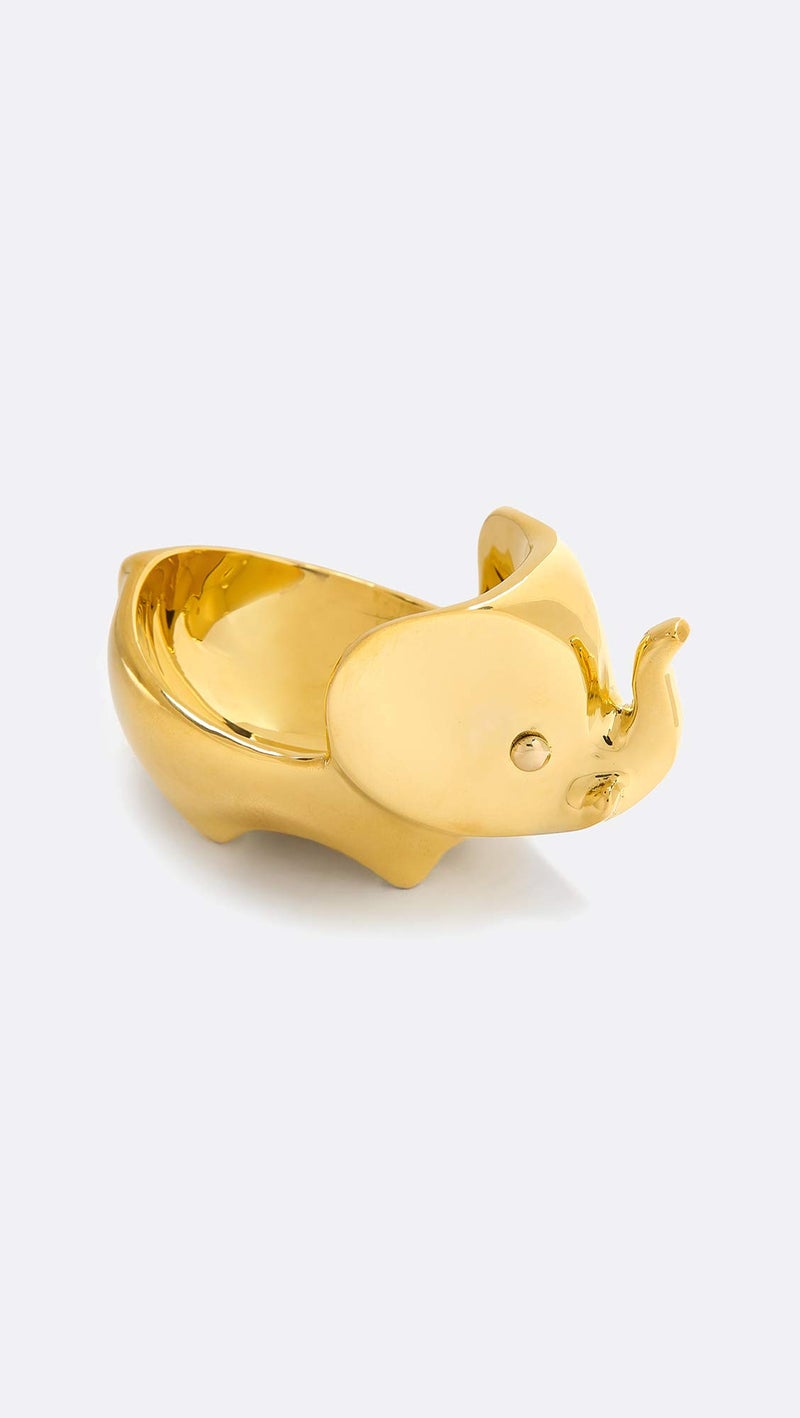 Jonathan Adler وعاء حلقة الفيل من البرونز من جوناثان أدلر - Image 2